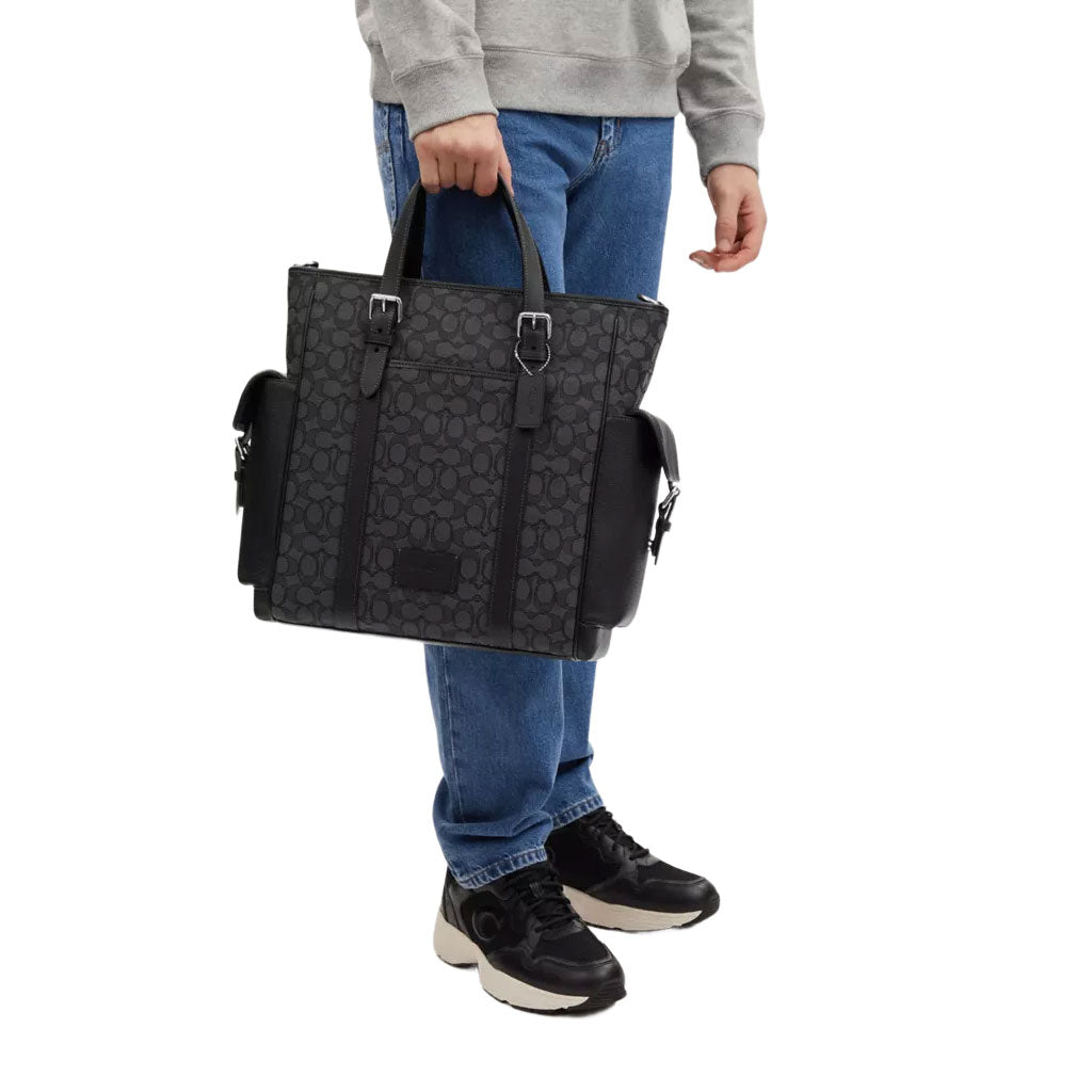 Sprint Tote In Signature Jacquard