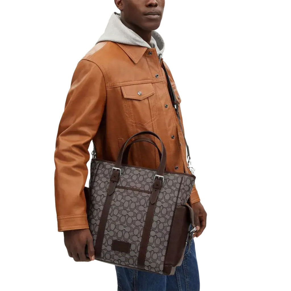 Sprint Tote In Signature Jacquard