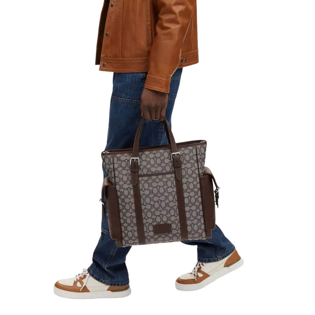 Sprint Tote In Signature Jacquard