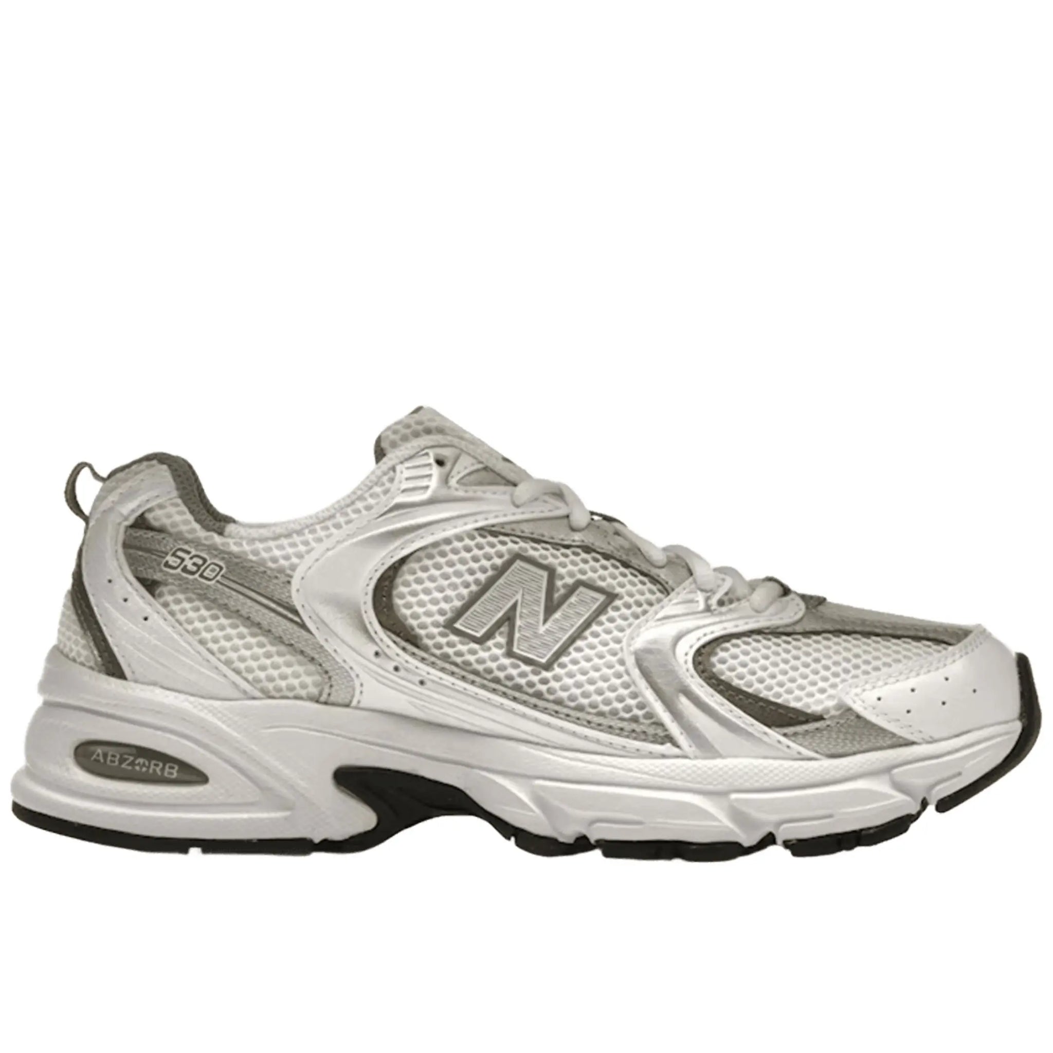 New Balance 530 White Silver Metallic
