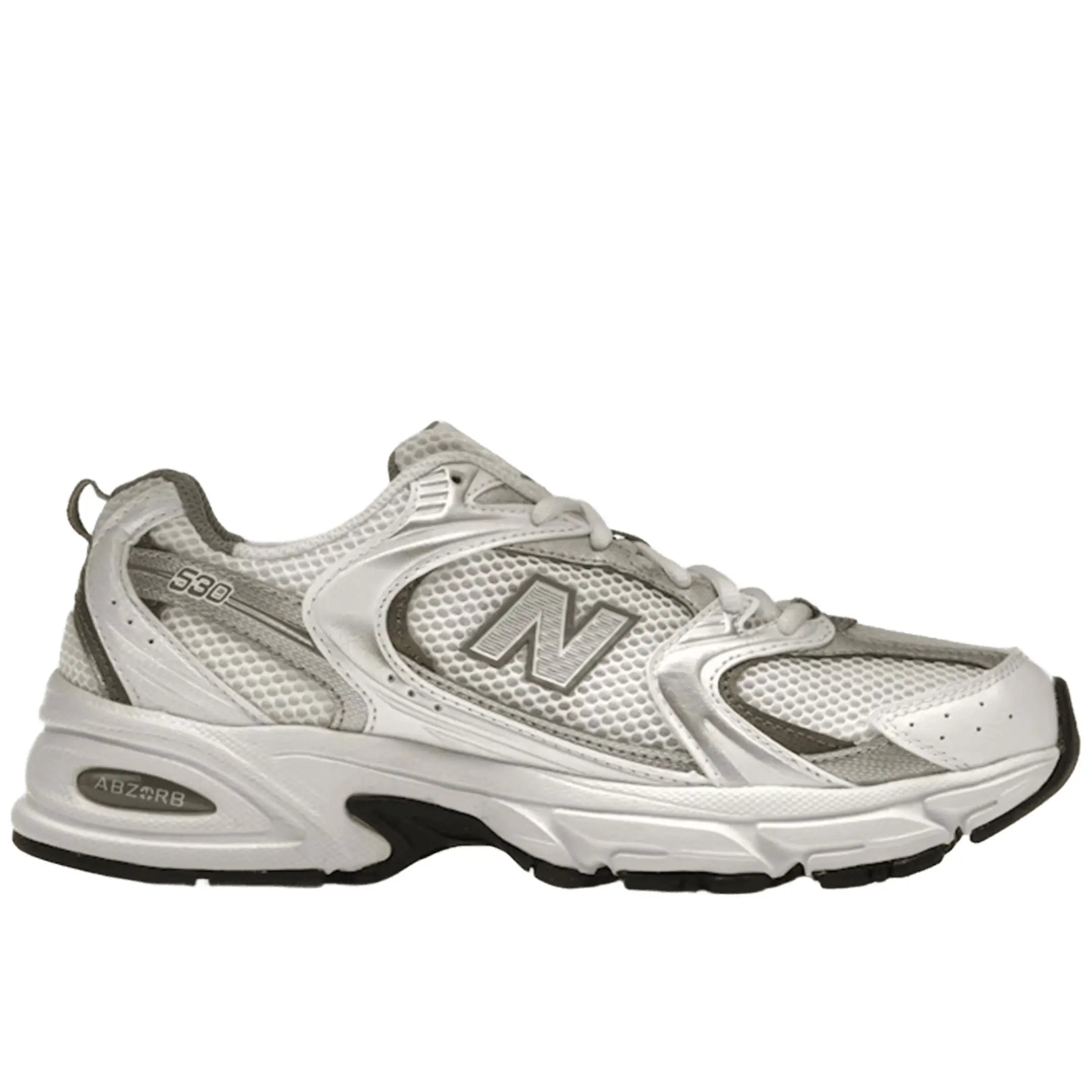 New Balance 530 White Silver Metallic
