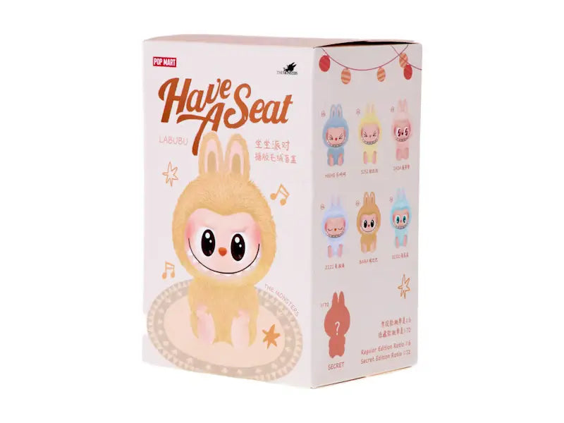 Pop Mart Labubu The Monsters Have a Seat Vinyl Plush Sealed Case Pack of 1