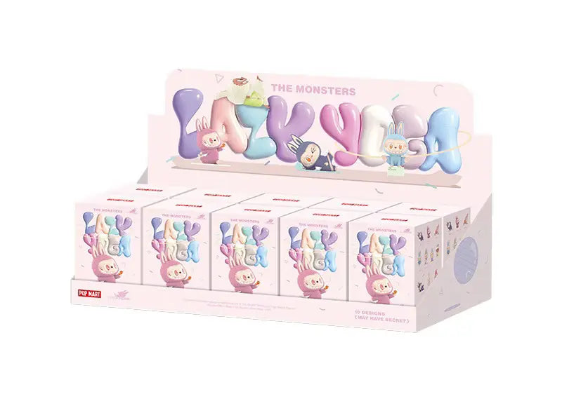 Pop Mart Labubu The Monsters Lazy Yoga Series Figures Sealed Case (10 Blind Boxes)