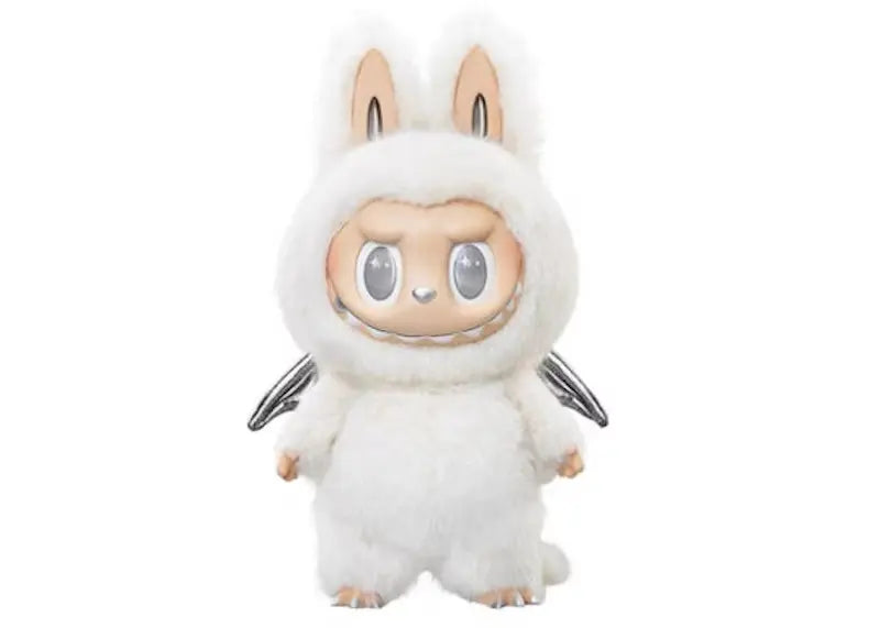Pop Mart The Monsters Labubu Zimomo Angel in Clouds Figure + Tote Bag
