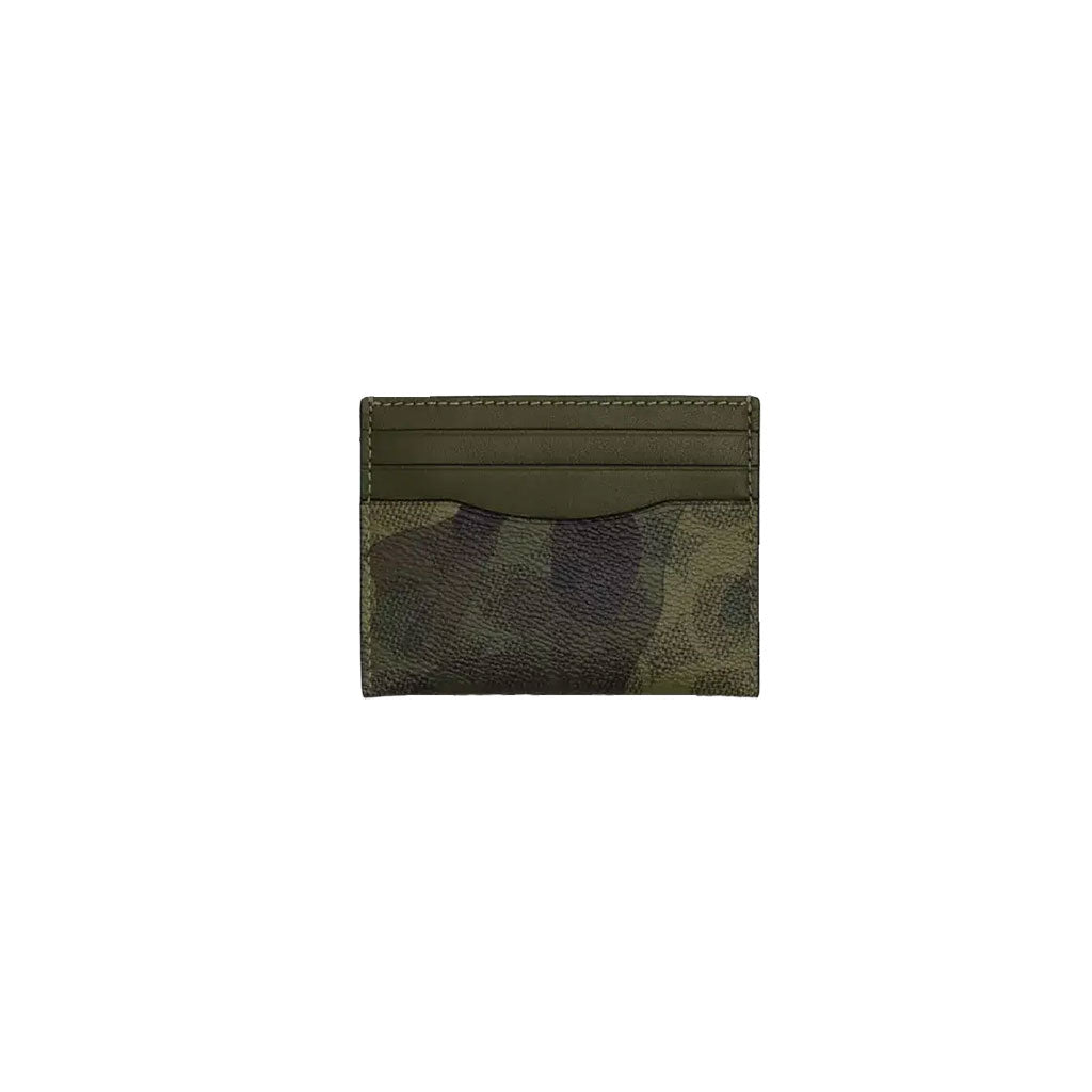 Slim Id Card Case In Signature Camo Print