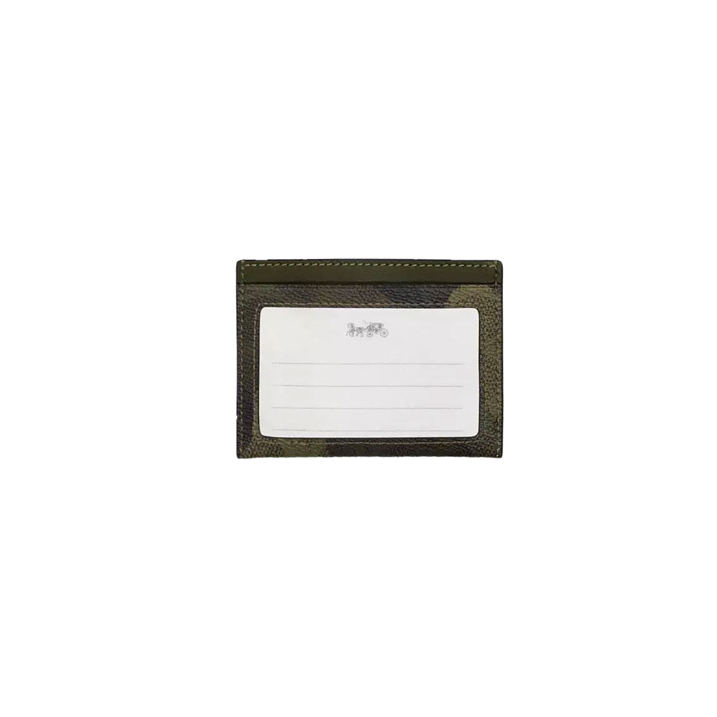Slim Id Card Case In Signature Camo Print