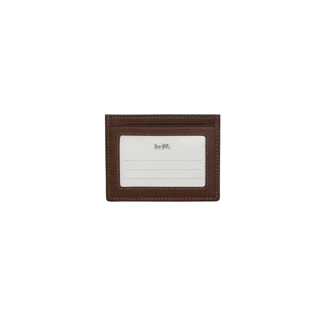 Slim Id Card Case In Signature Jacquard