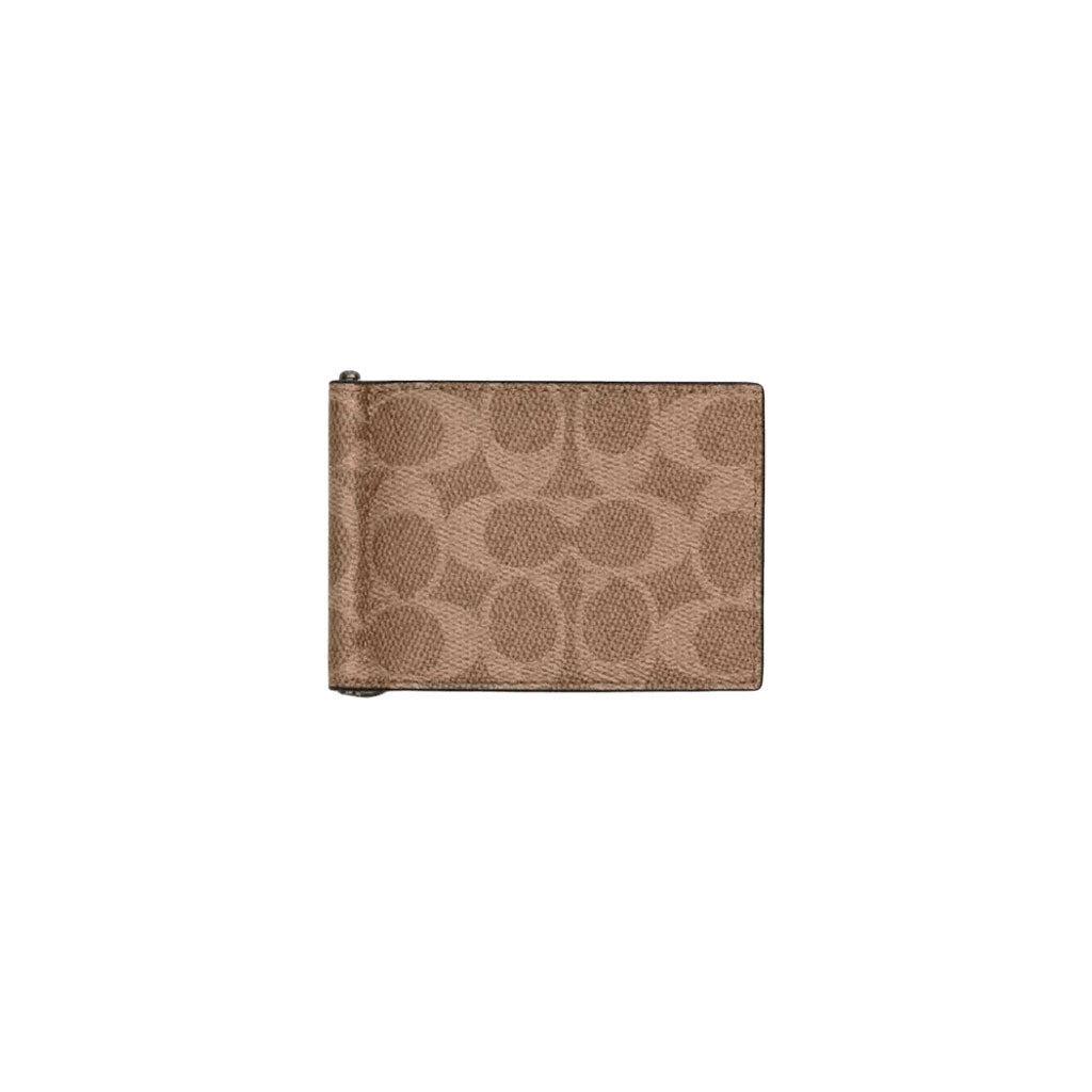 Slim Money Clip Billfold Wallet In Signature Canvas