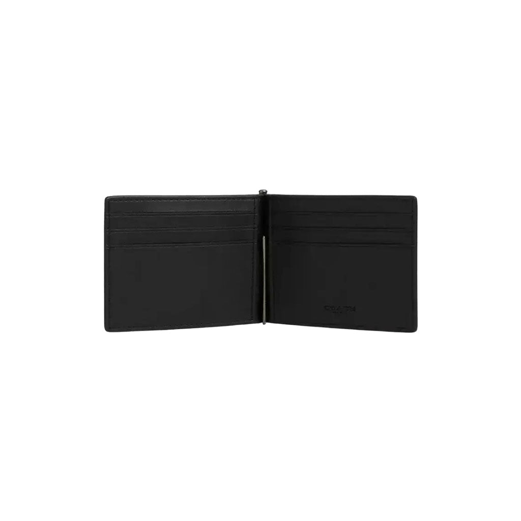 Slim Money Clip Billfold Wallet In Signature Canvas
