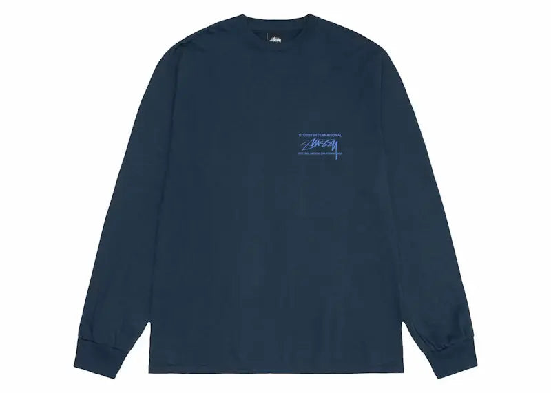 Stussy Smooth International L/S Tee Navy