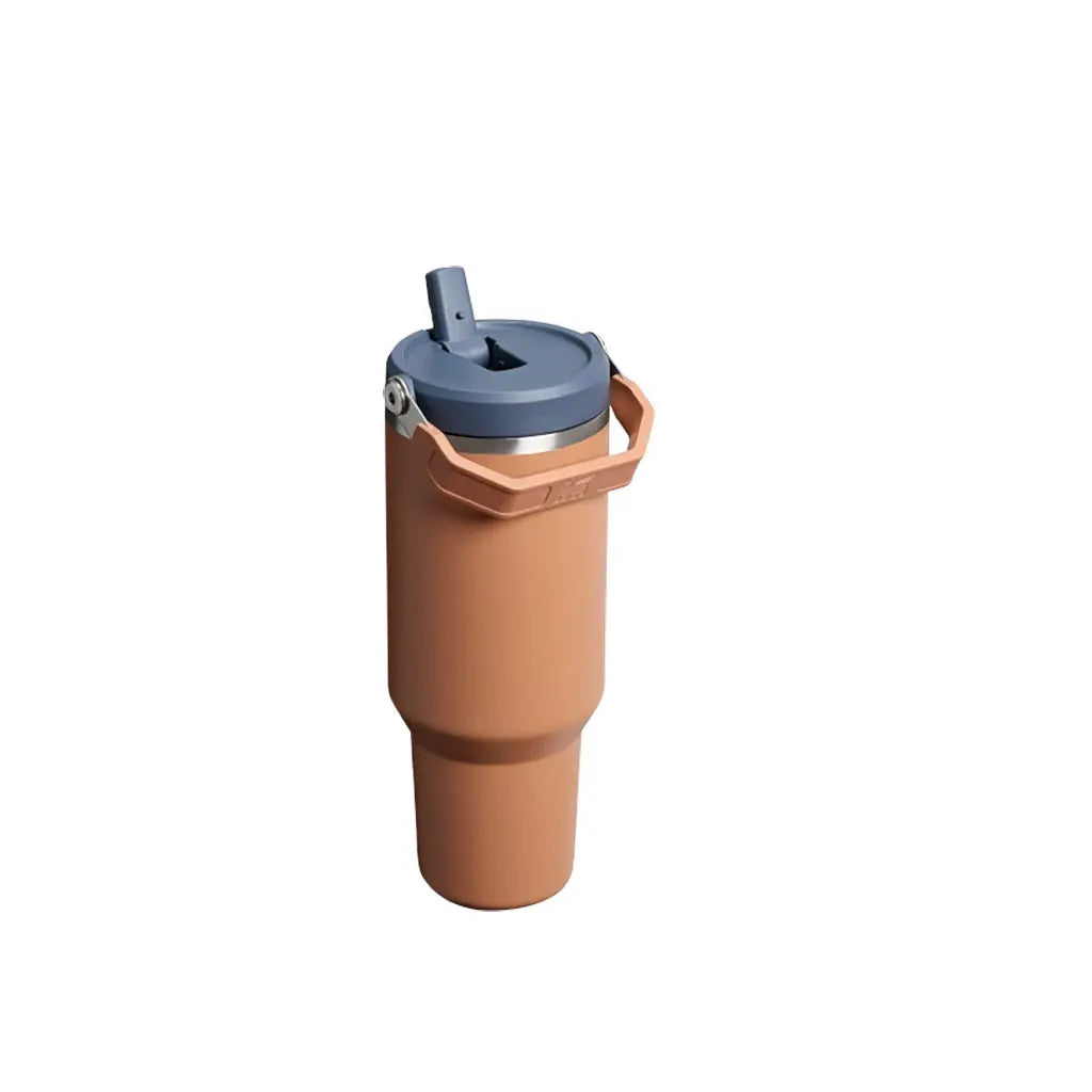 The IceFlow Flip Straw Tumbler | 40 OZ (Brown)