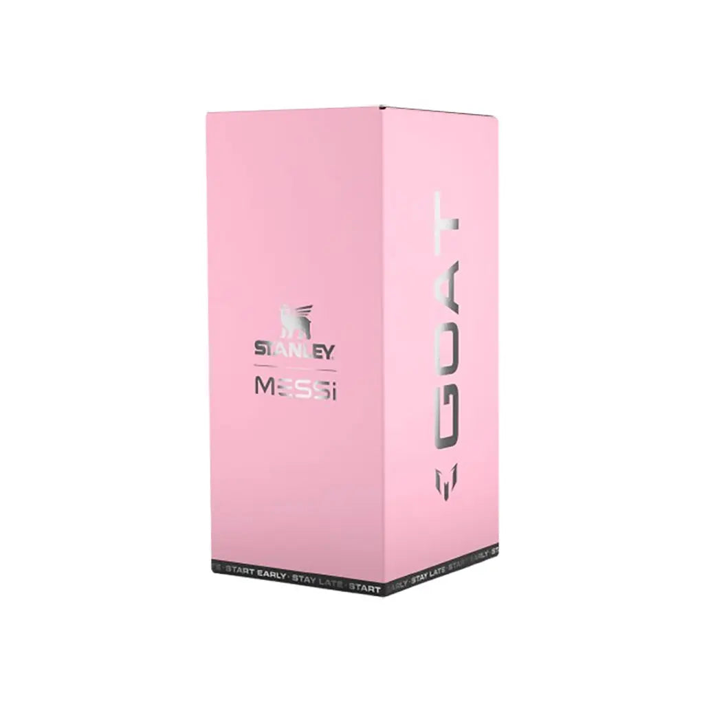 The Messi x Stanley Quencher ProTour Flip Straw Tumbler | 40 OZ (Pink)