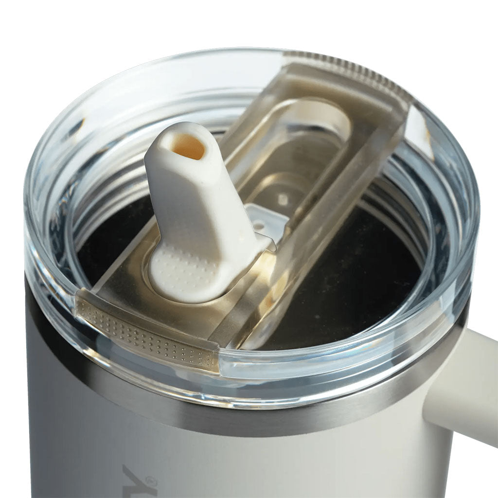 The Quencher ProTour Flip Straw Tumbler | 30 OZ (Cream)