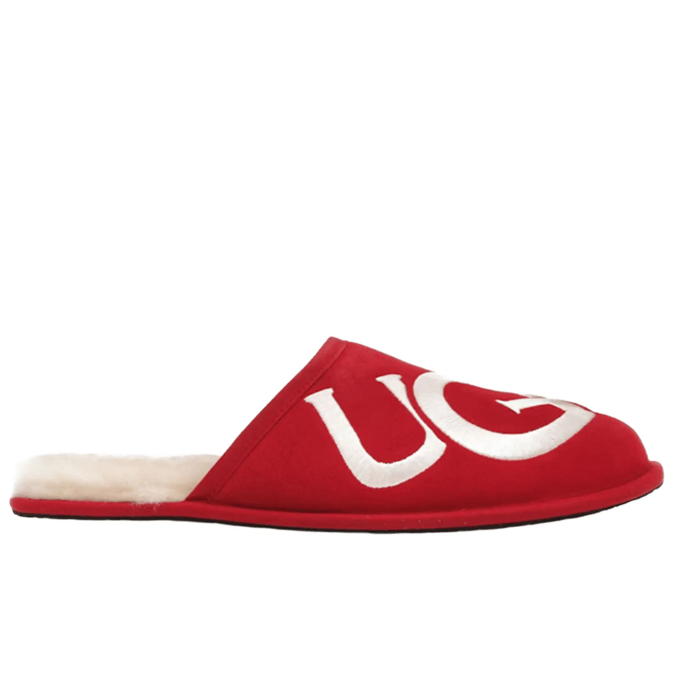 UGG Scuff Logo Slipper Samba Red Cream