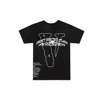 VLone x Pop Smoke Tracklist Tee Black