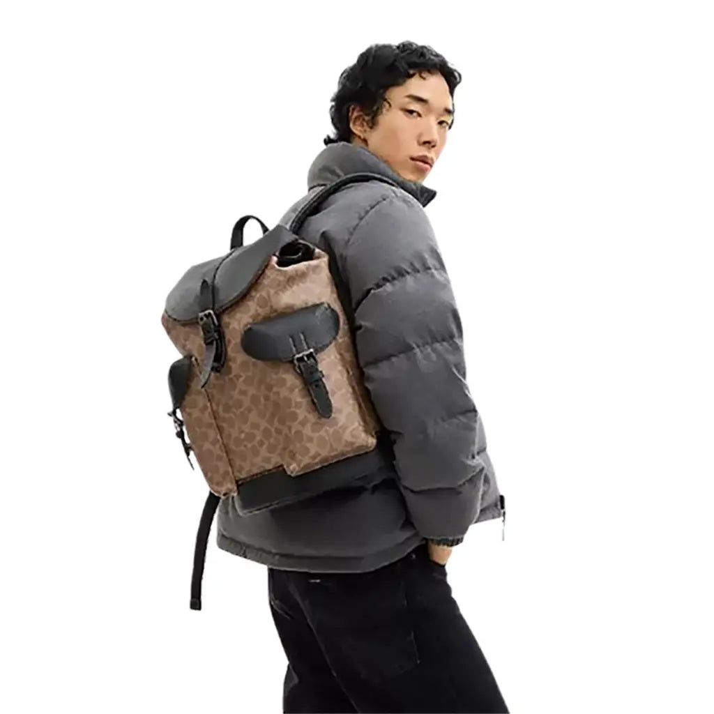 Warner Backpack In Signature Canvas