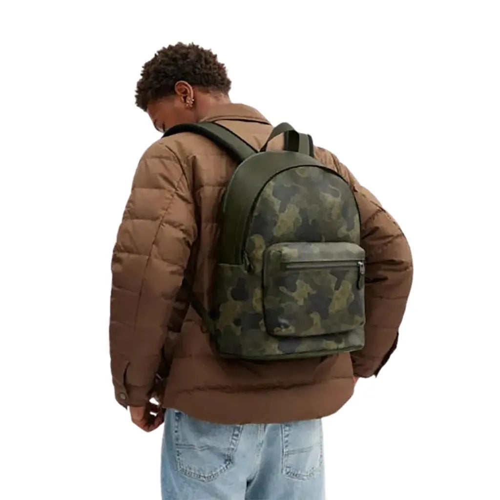 West Backpack In Signature Camo Print