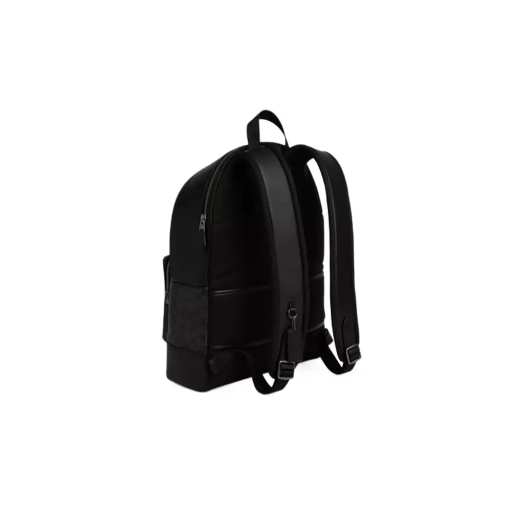 West Backpack In Signature Canvas With Varsity Stripe