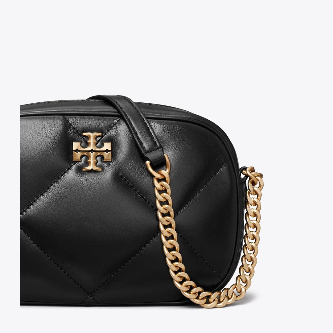 Tory Burch Kira Diamond Quilt Camera Bag Black