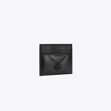 Tory Burch Kira Diamond Quilt Card Case Black