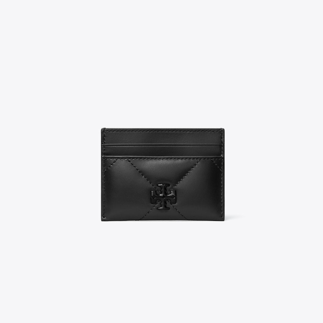 Tory Burch Kira Diamond Quilt Card Case Black