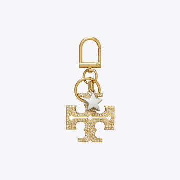 Tory Burch Kira Pav Star Logo Key Charm Rolled Gold