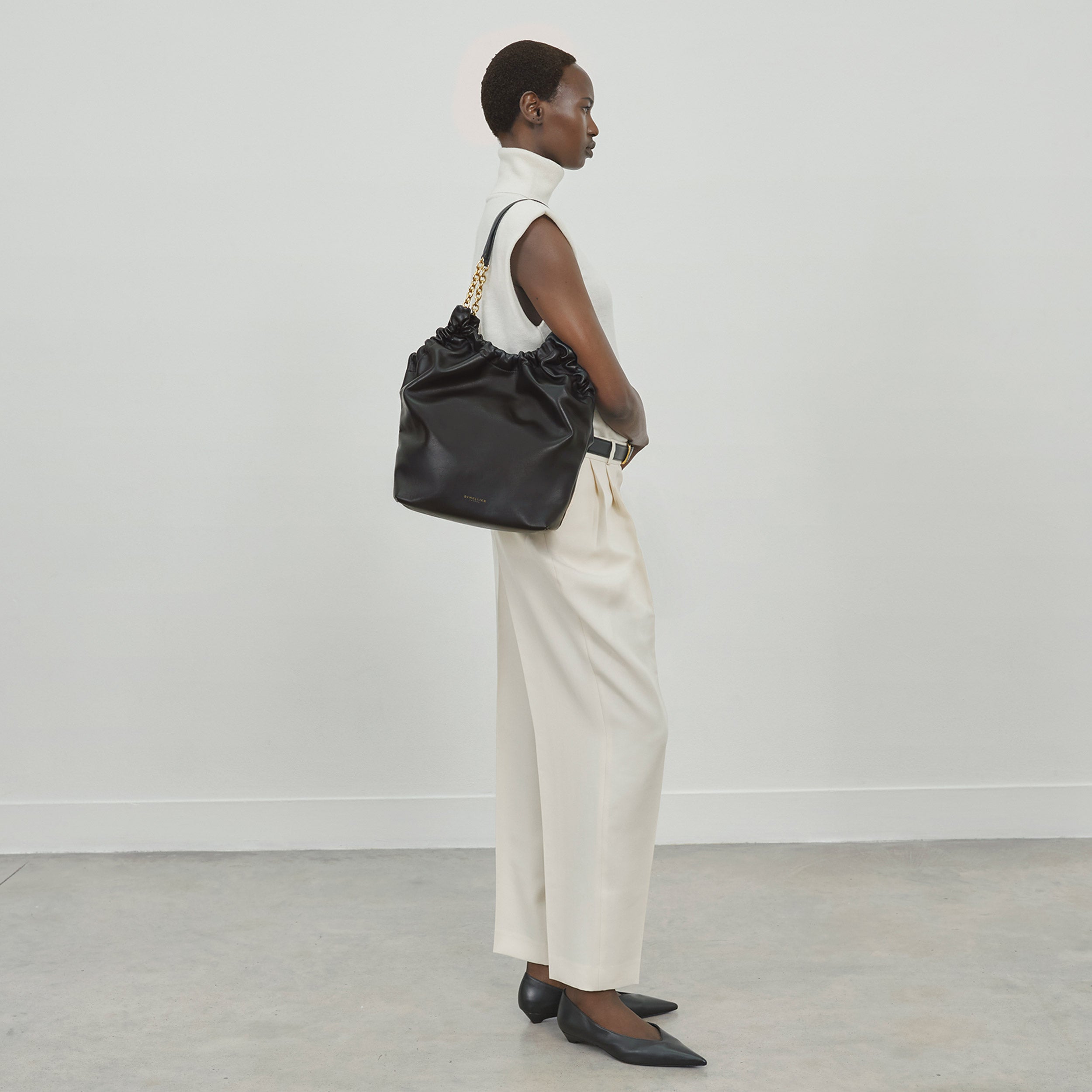 DeMellier The Miami leopard-effect suede & black smooth