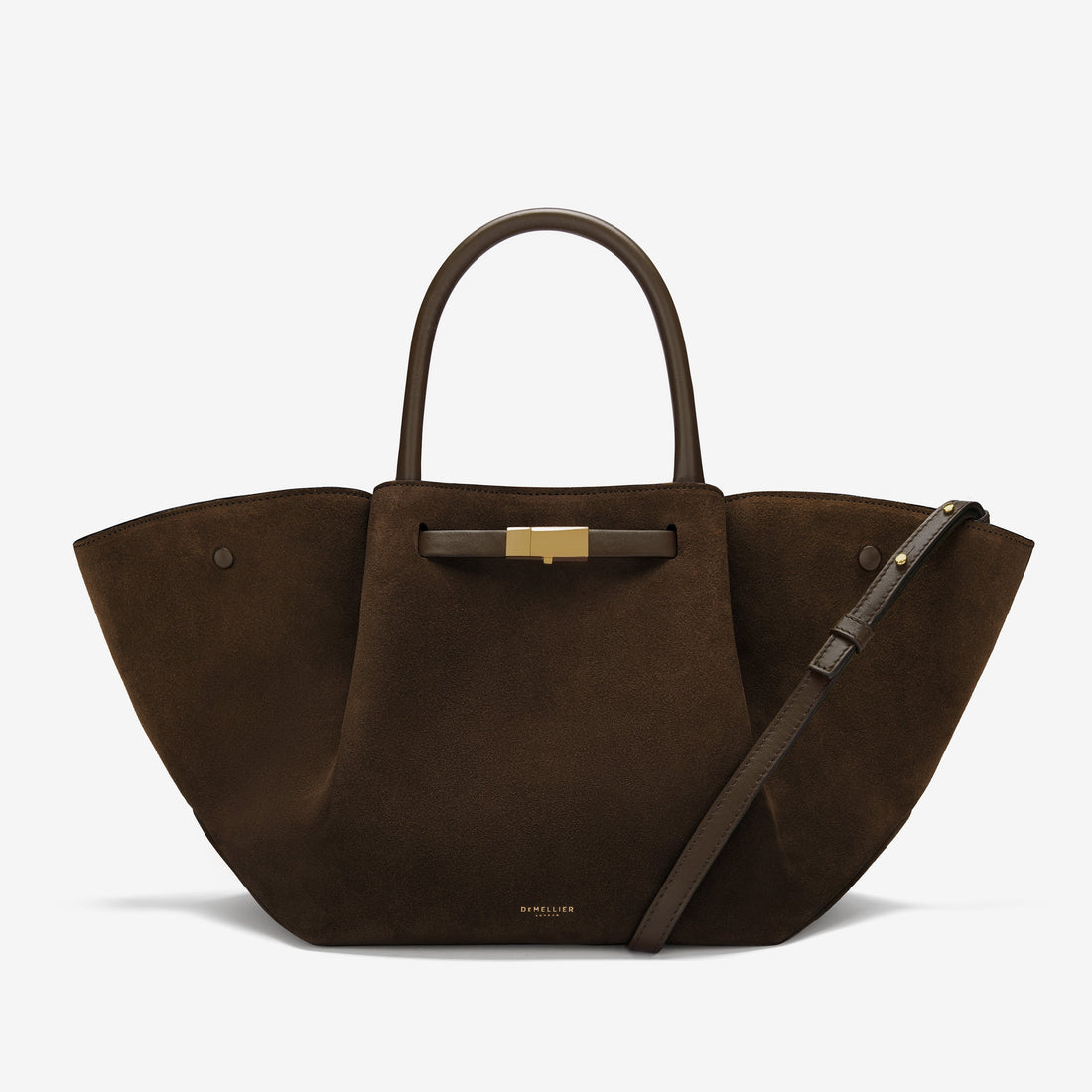 DeMellier The Midi New York mocha suede & mocha smooth