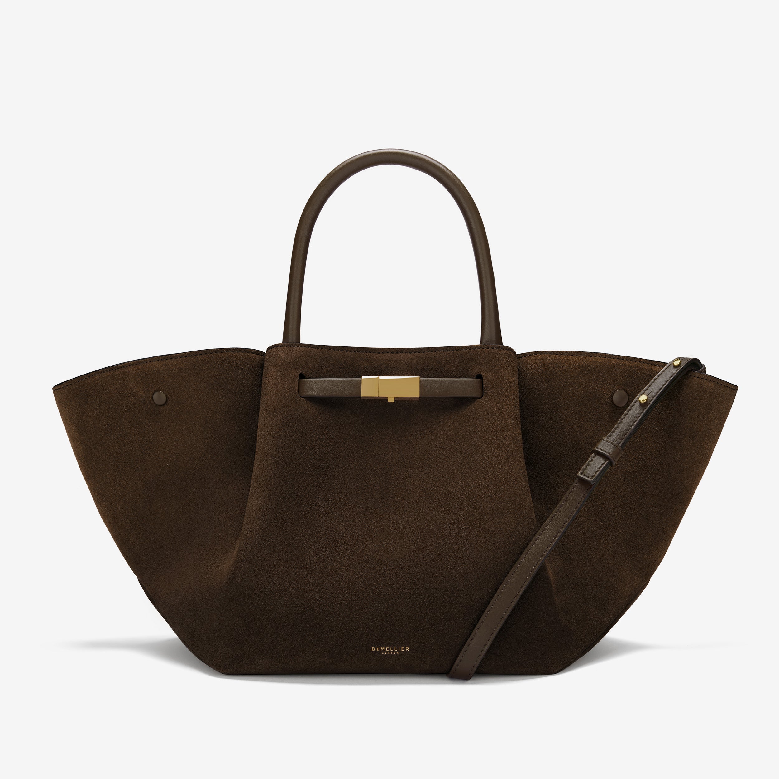 DeMellier The Midi New York mocha suede & mocha smooth