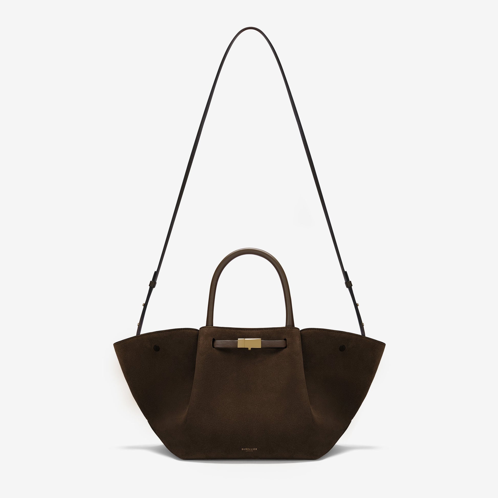 DeMellier The Midi New York mocha suede & mocha smooth