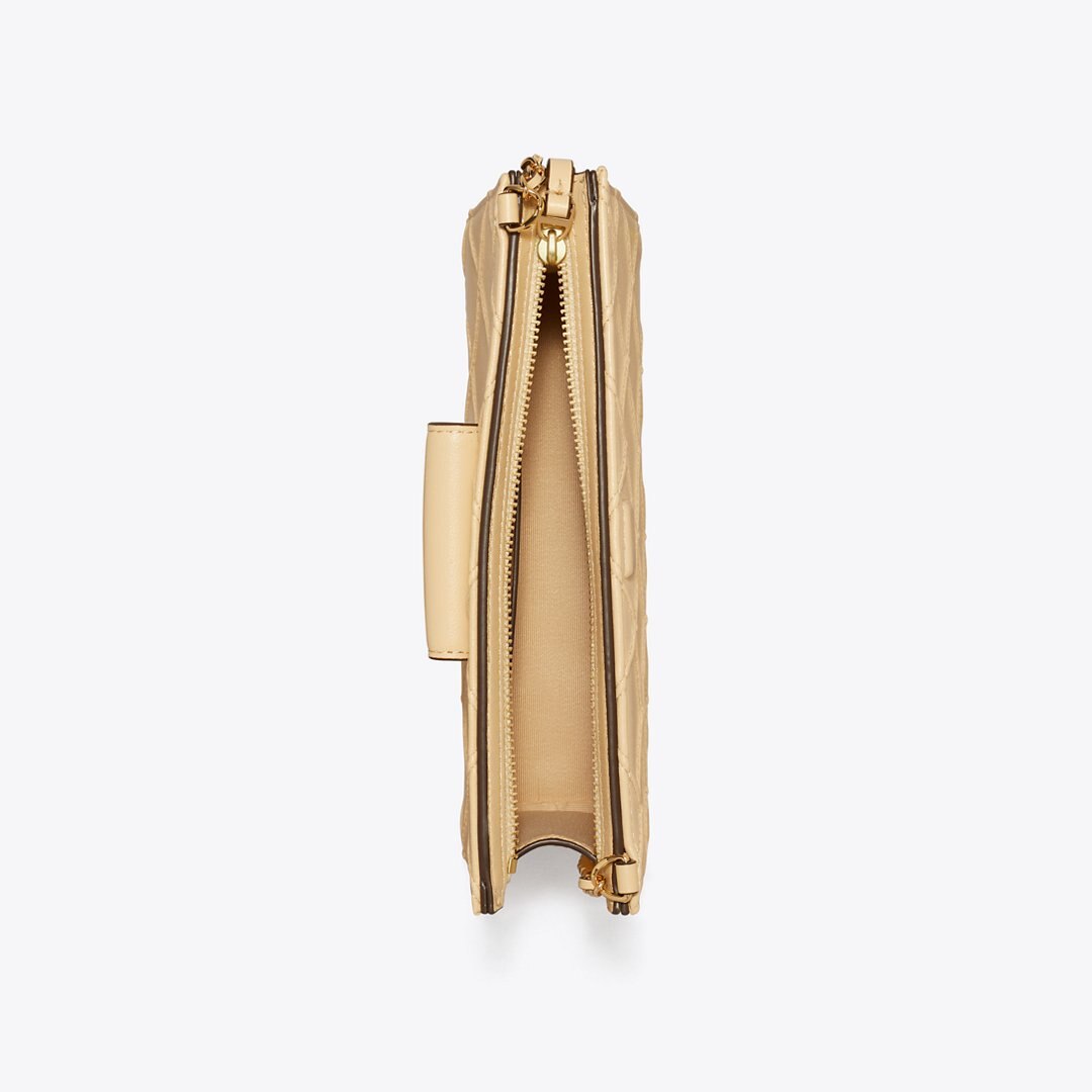 Tory Burch Mini Fleming Crossbody Vanilla Soft Serve