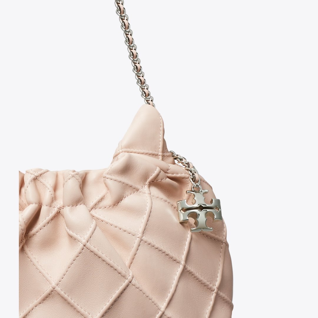 Tory Burch Mini Fleming Soft Hobo Bag Soft Pink