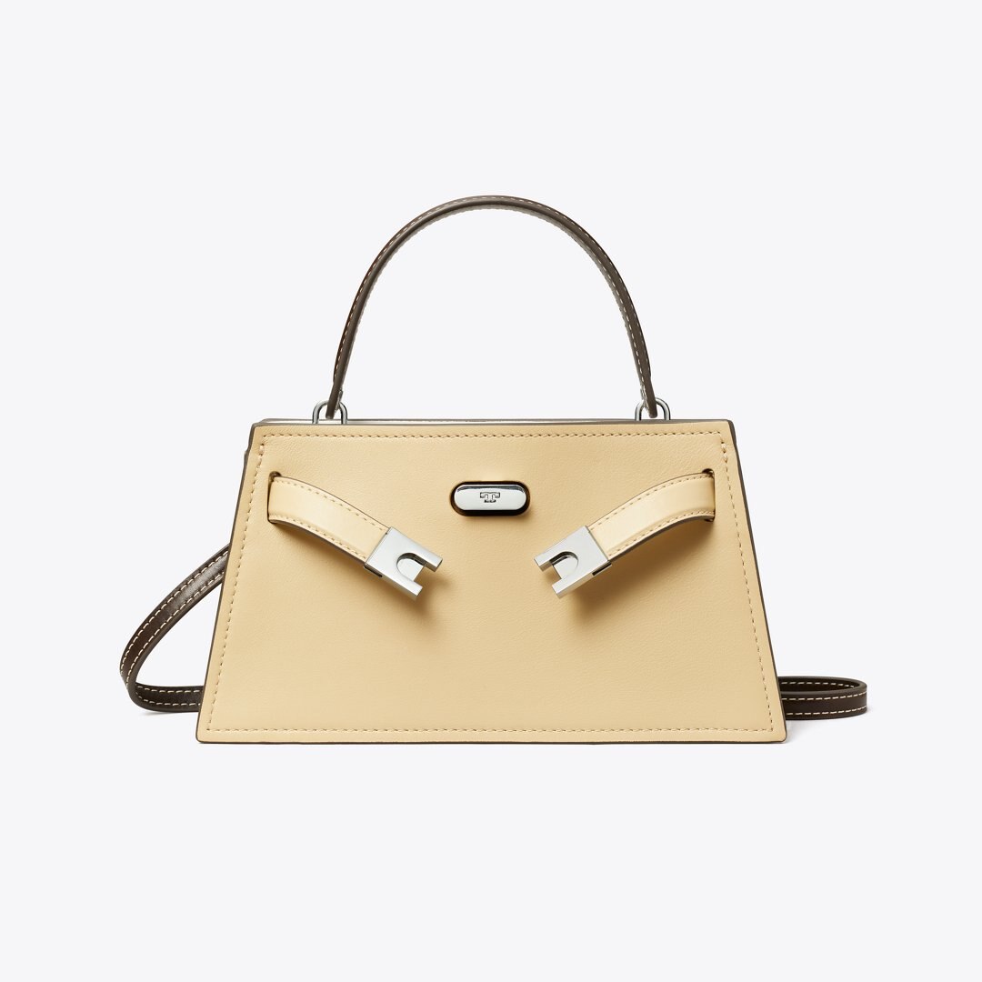 Tory Burch Mini Lee Radziwill Top-Handle Bag Praline