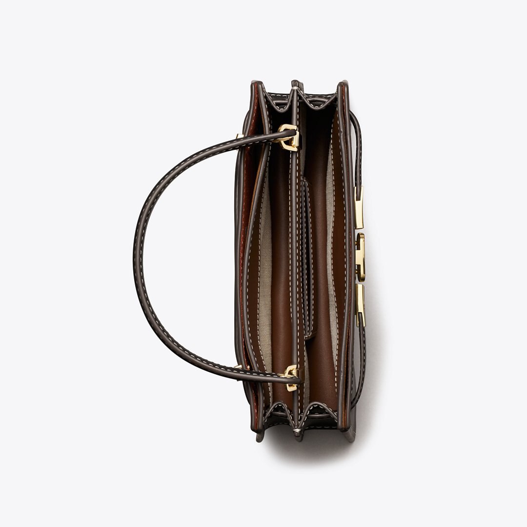 Tory Burch Mini Lee Radziwill Top-Handle Bag Black