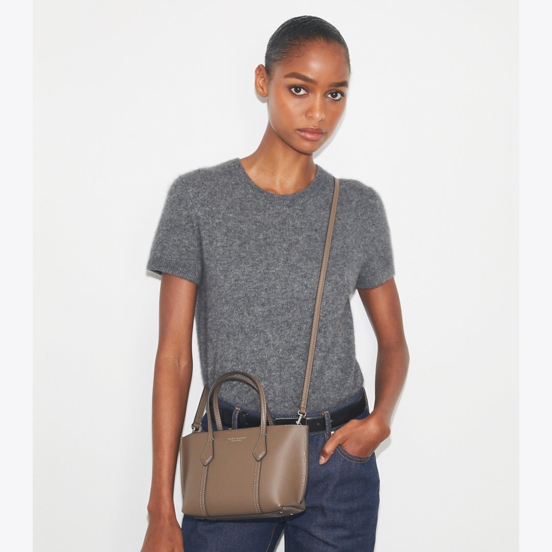 Tory Burch Mini Perry Tote Wild Mushroom
