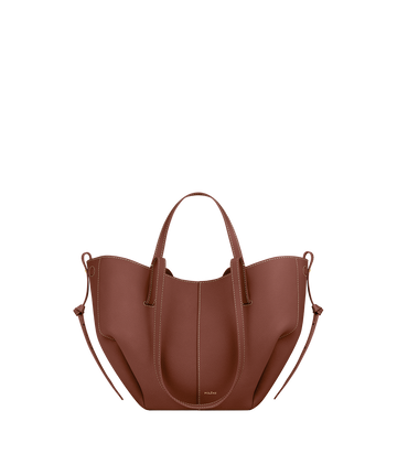 Polene Cyme Mini Textured Cognac