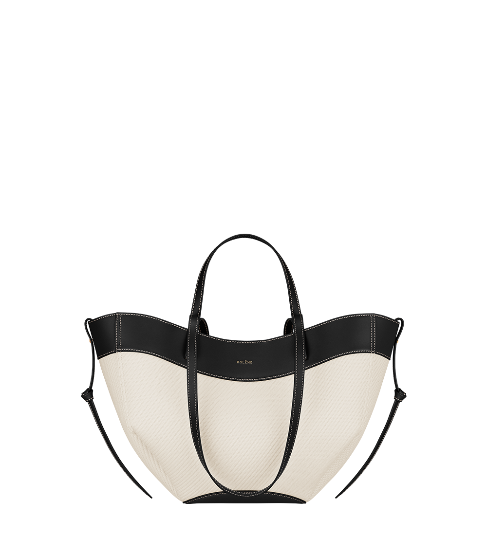 Polene Cyme Mini Black Canvas