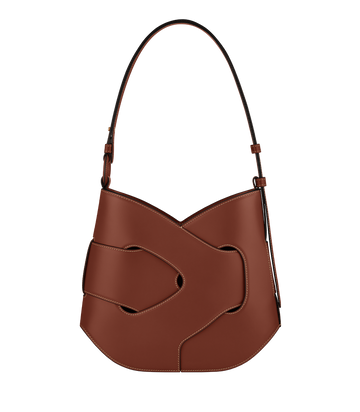 Polene Nodde Hobo Smooth Cognac