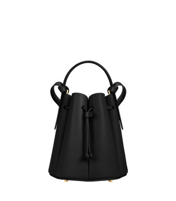 Polene Numero Huit Mini Textured Black