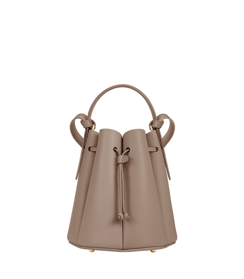 Polene Numero Huit Mini Textured Taupe