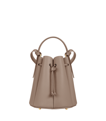 Polene Numero Huit Mini Textured Taupe