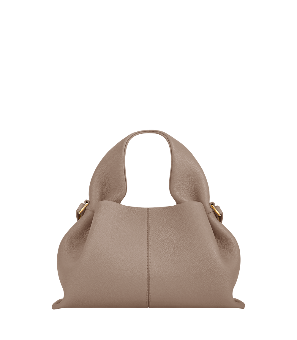 Polene Numero Neuf Mini Textured Taupe