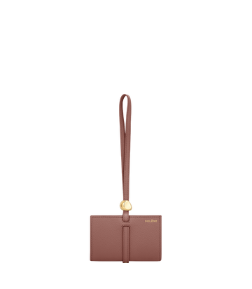 Polene Kaye Card Holder Textured Duo Blush