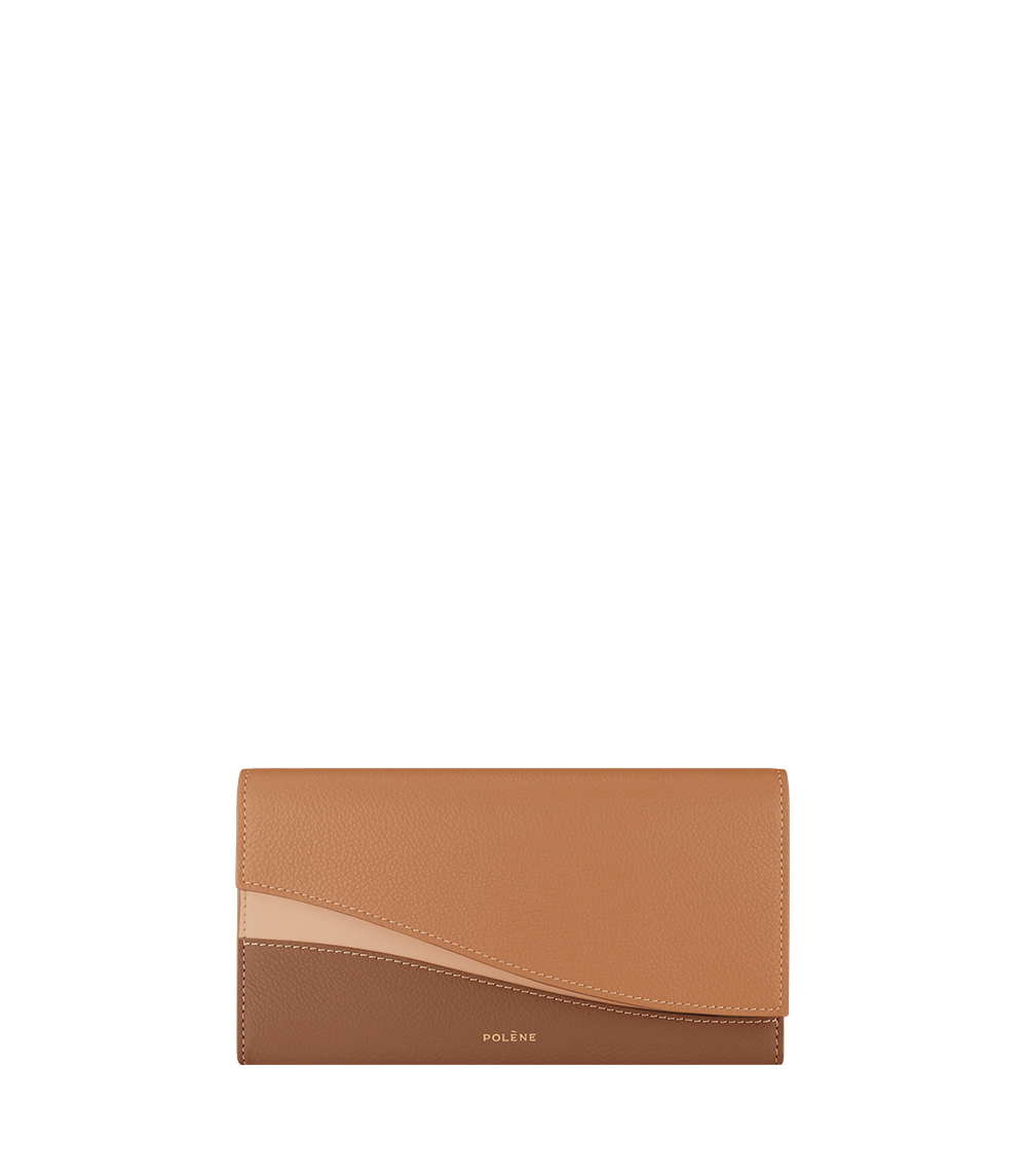 Polene Sierra Wallet Trio Camel