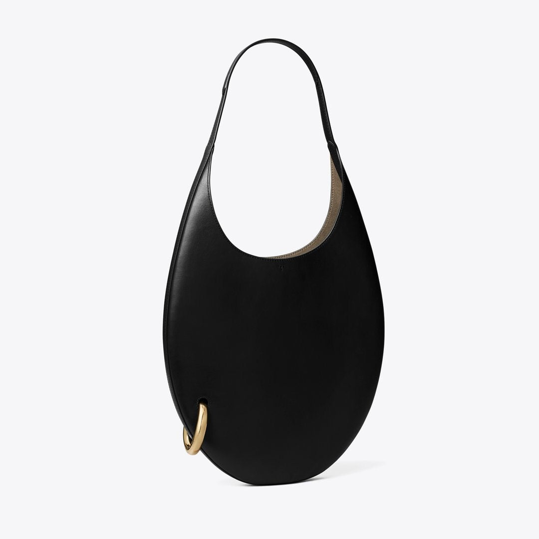 Tory Burch Pierced Handbag Black / GOLD