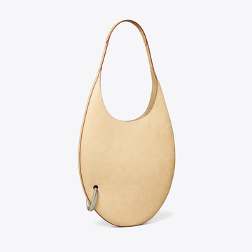 Tory Burch Pierced Handbag Smoky Tan
