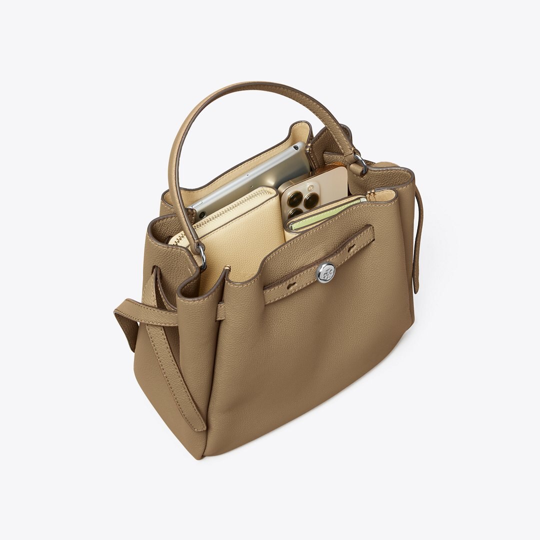 Tory Burch Romy Bucket Bag Wild Mushroom