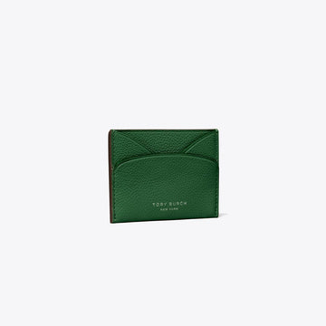Tory Burch Romy Flat Card Case Dark Kale