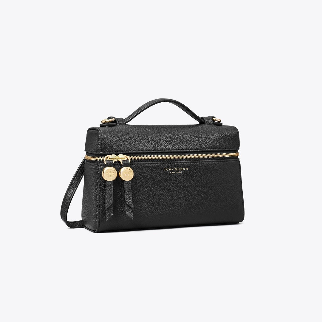 Tory Burch Romy Slim Top Handle Bag Black