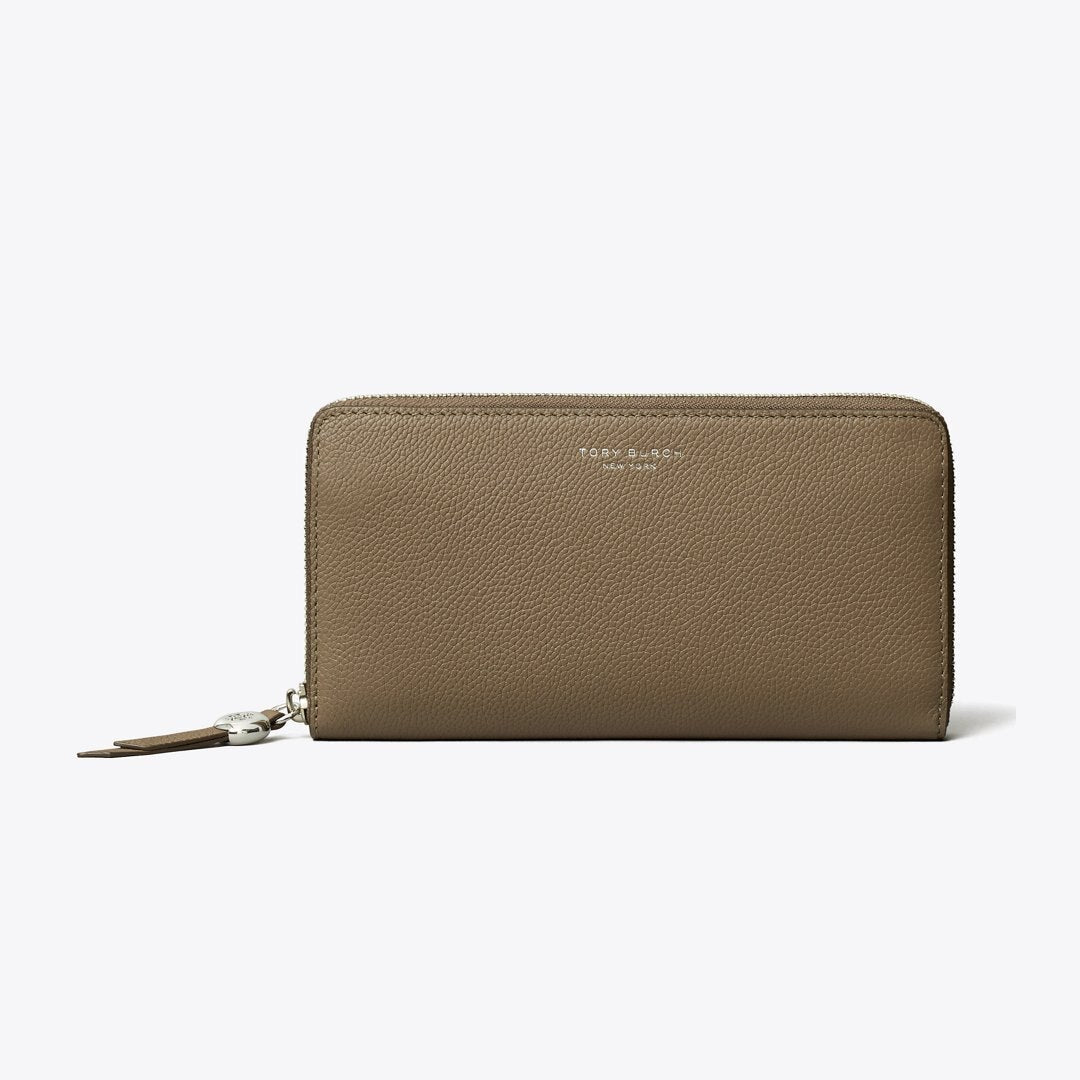 Tory Burch Romy Zip Continental Wallet Wild Mushroom